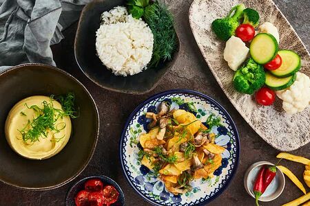 Картофель с вешенками