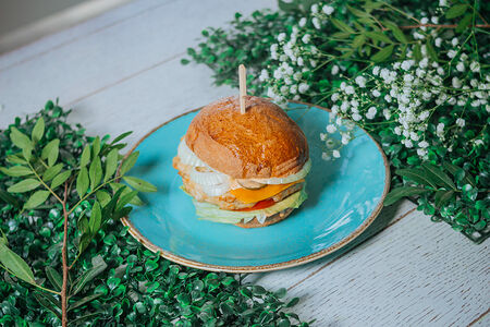 Чизбургер с куриным филе