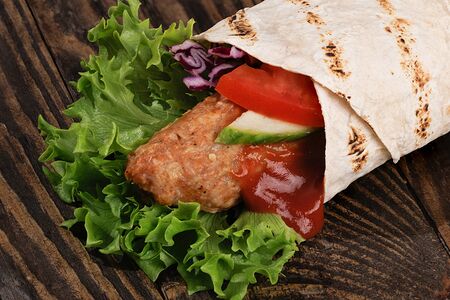 Ша-люля из курицы в лаваше