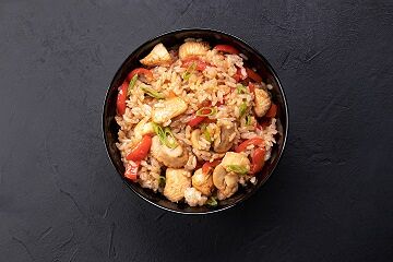 Тяхан с курицей