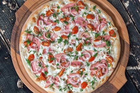 Пицца Чикен Ранч (тонкое тесто)