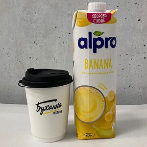 Какао на банановом молоке