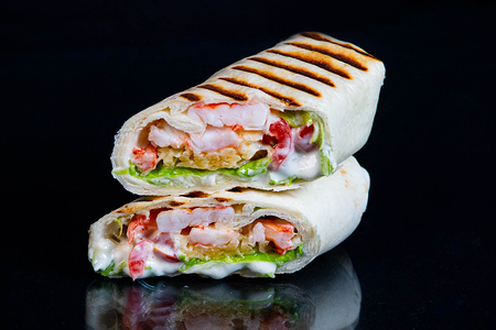 Ролл Цезарь с креветкой
