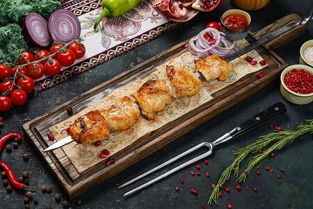 Шашлык из куриной мякоти