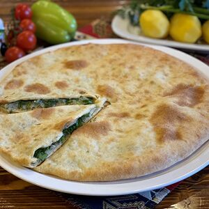 Пирог с картофелем и зеленью