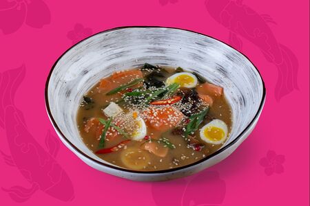 Мисо-суп с лососем