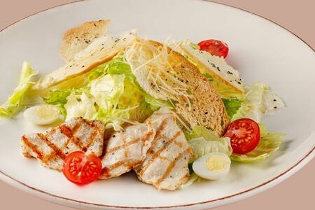 Салат Цезарь с креветкой