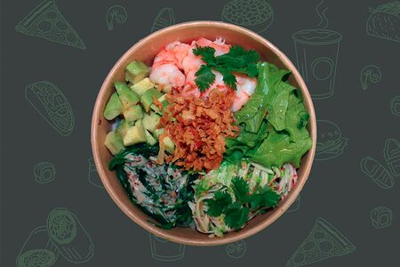 Поке боул с крабом 