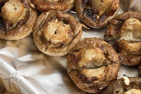 Грибы на мангале