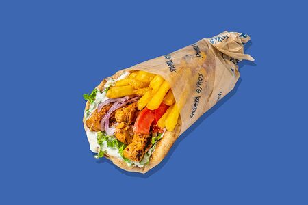 Гирос с креветками в пите