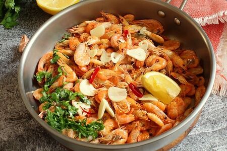 Креветки пивные жареные