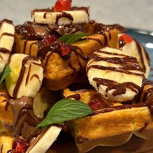 Вафля с нутеллой