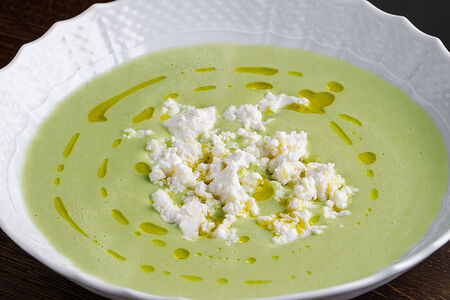 Суп Брокколи с фетой и пармезаном