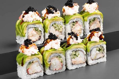 Ролл авокадо с крабом