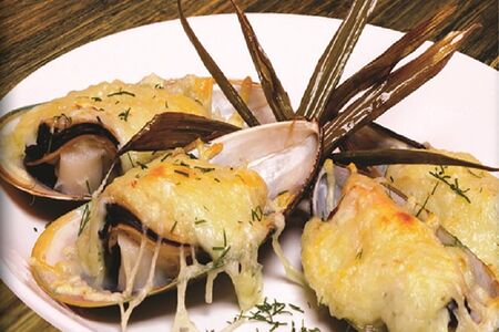 Запеченные мидии