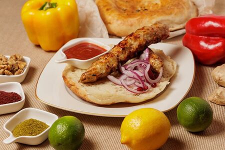 Люля-кебаб из свинины