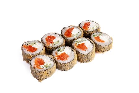 Жареный с лососем