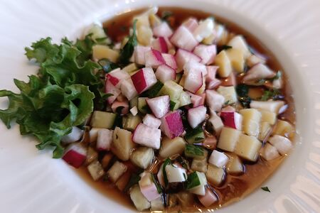 Окрошка домашняя на квасе