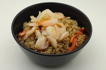 Рис с креветками