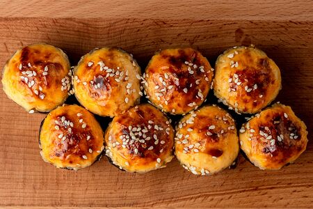 Запеченный ролл с курицей