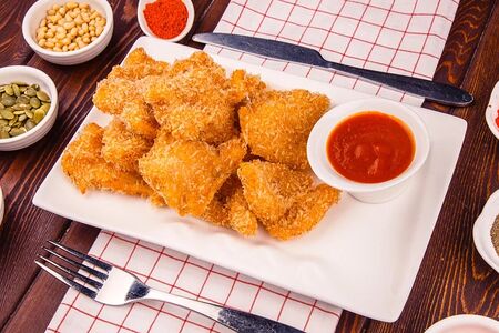 Куриное филе в панировке