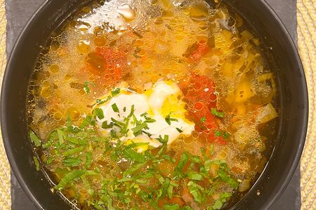 Щи со свежей капустой