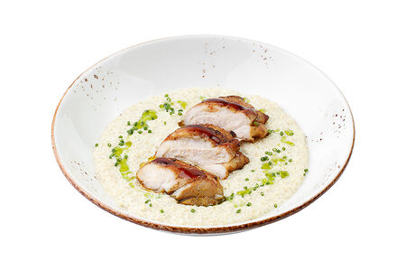 Киноа с цыпленком