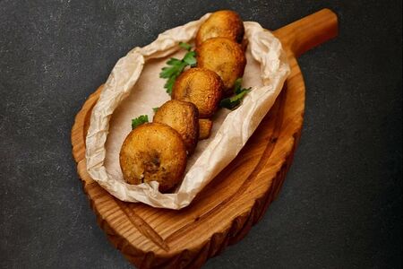 Шампиньоны на мангале