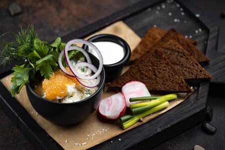 Форшмак из сельди с щучьей икрой