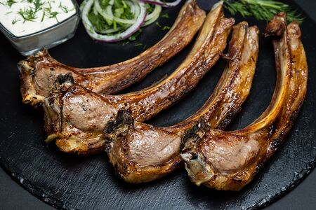 Корейка баранья на углях