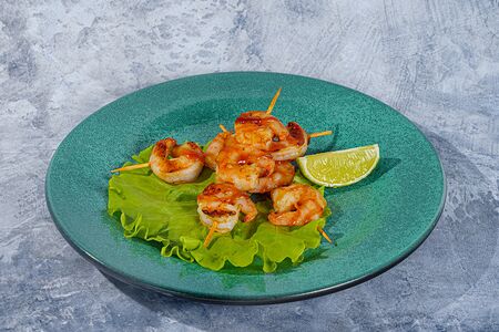 Креветки гриль