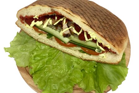 Донар в лепешке с курицей