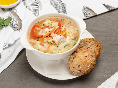 Куриный суп с деталини