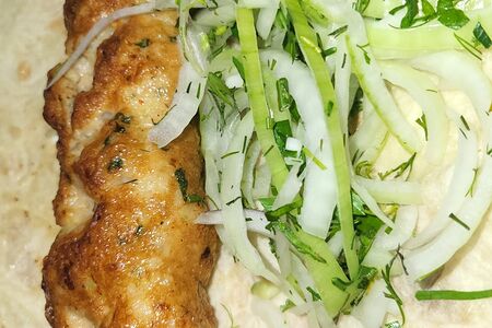 Люля-кебаб из креветок