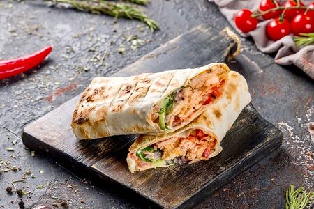 Шаурма из свинины на углях