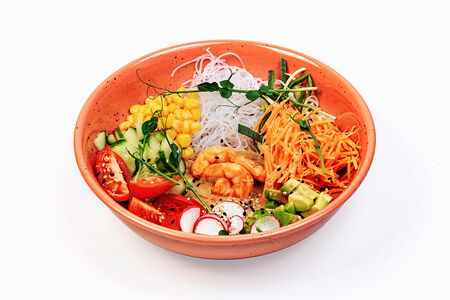 Зеленый боул с лососем