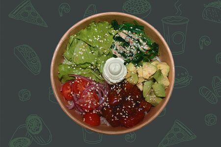 Поке боул с угрём 