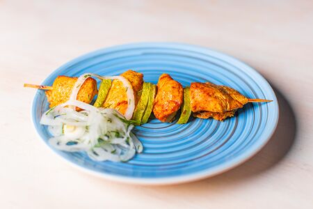Шашлычок куриный с цукини