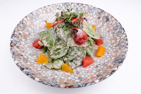 Салат с цыпленком и цитрусом