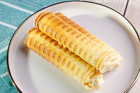Вафли с сырным мусом