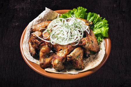 Шашлык из куриных крыльев