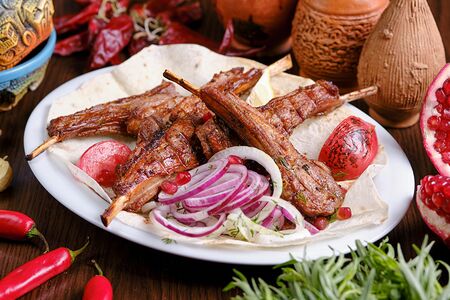 Шашлык из каре барана