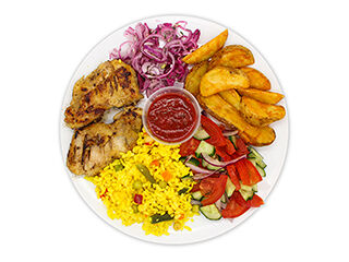 Тарелка с ражничи куриными