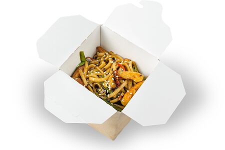 Удон с курицей