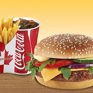 Чизбургер де супер меню