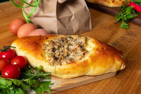 Хачапури кура-грибы