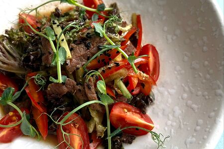 Салат Грааль с телятиной и овощами