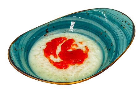 Каша рисовая с клубникой