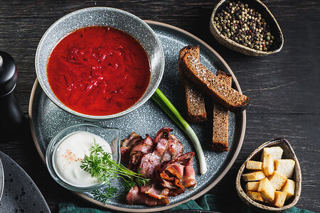 Борщ с говядиной