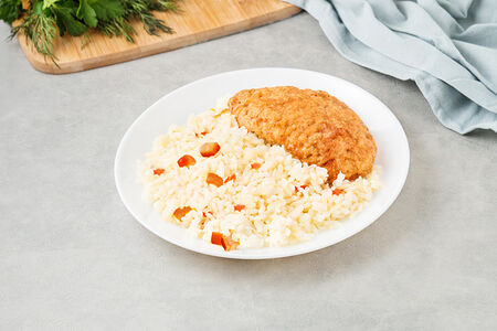 Шницель куриный с рисом